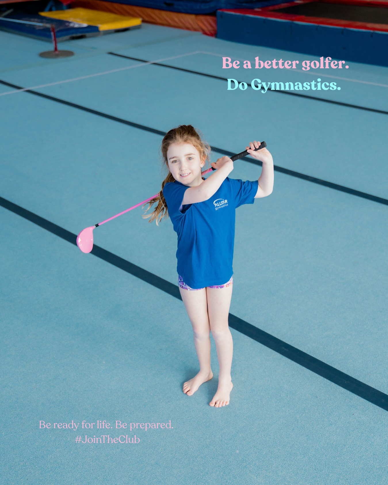 Gymnastics the foundation for all sports!! 
#gymmotivation #golf #gymnastics #kidssports